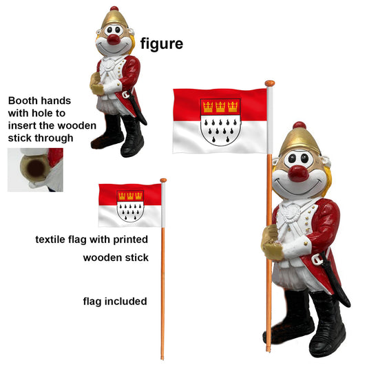 Art. 35138 Schmitzens Fußcorp mit Fahne 20cm